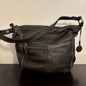 The Sak Dark Brown Leather Shoulder Bag